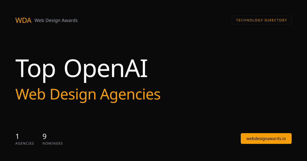 Top 1 OpenAI Web Design Agencies (2026) | Web Design Awards | Web ...