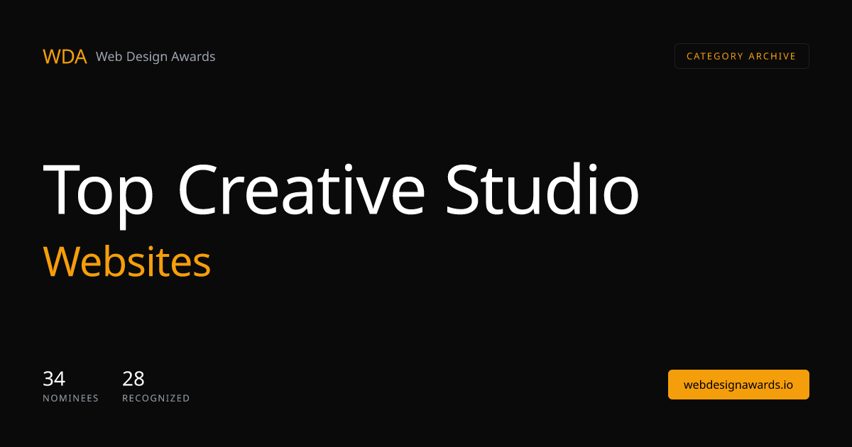 Top 33 Creative Studio Websites (2026) | Web Design Awards | Web Design ...