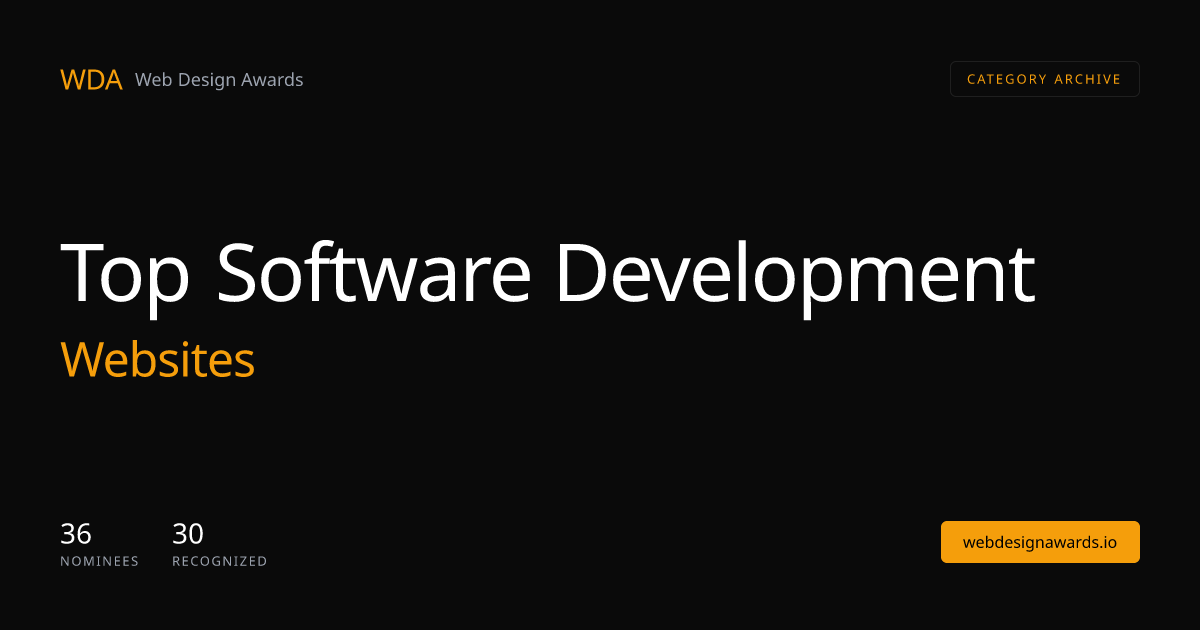 Top 30 Software Development Websites (2026) | Web Design Awards | Web ...