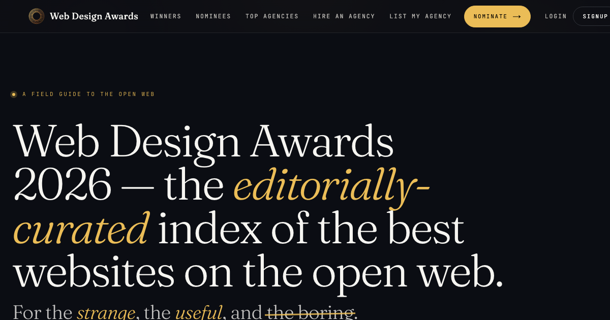 Web Design Awards screenshot 1
