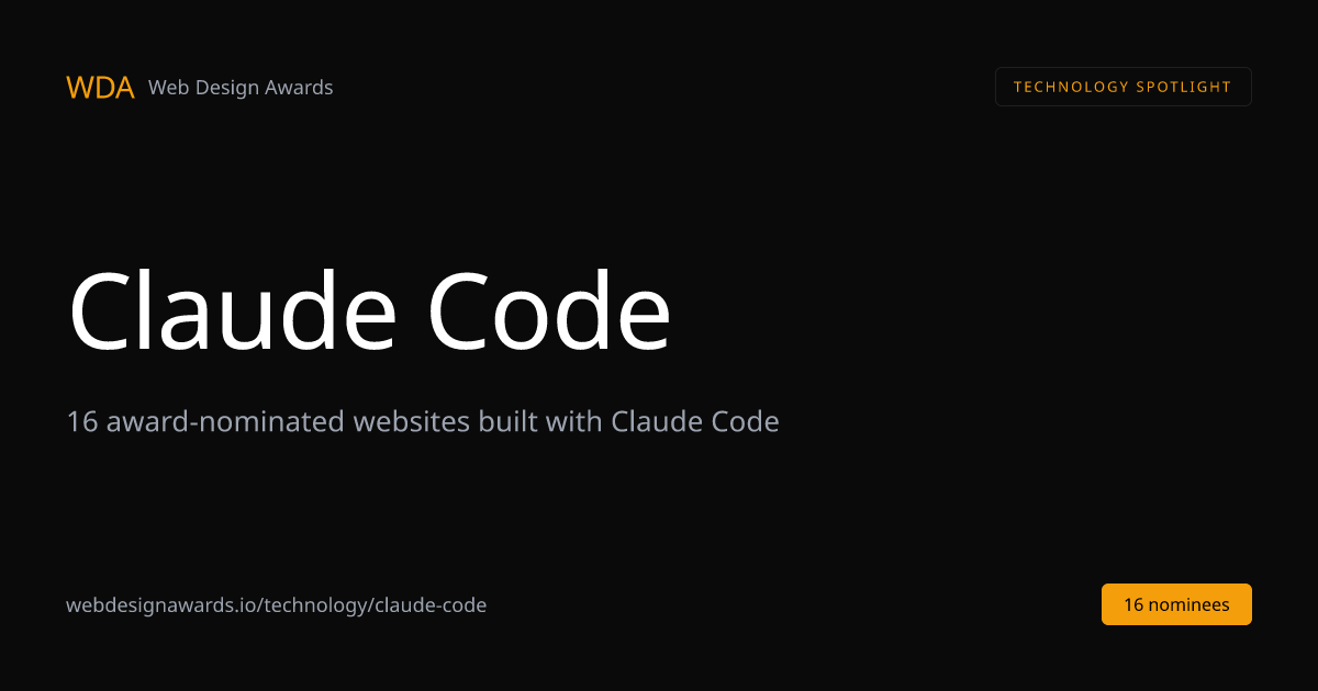 Award-Winning Claude Code Websites (2026) - 14 Nominees | Web Design ...