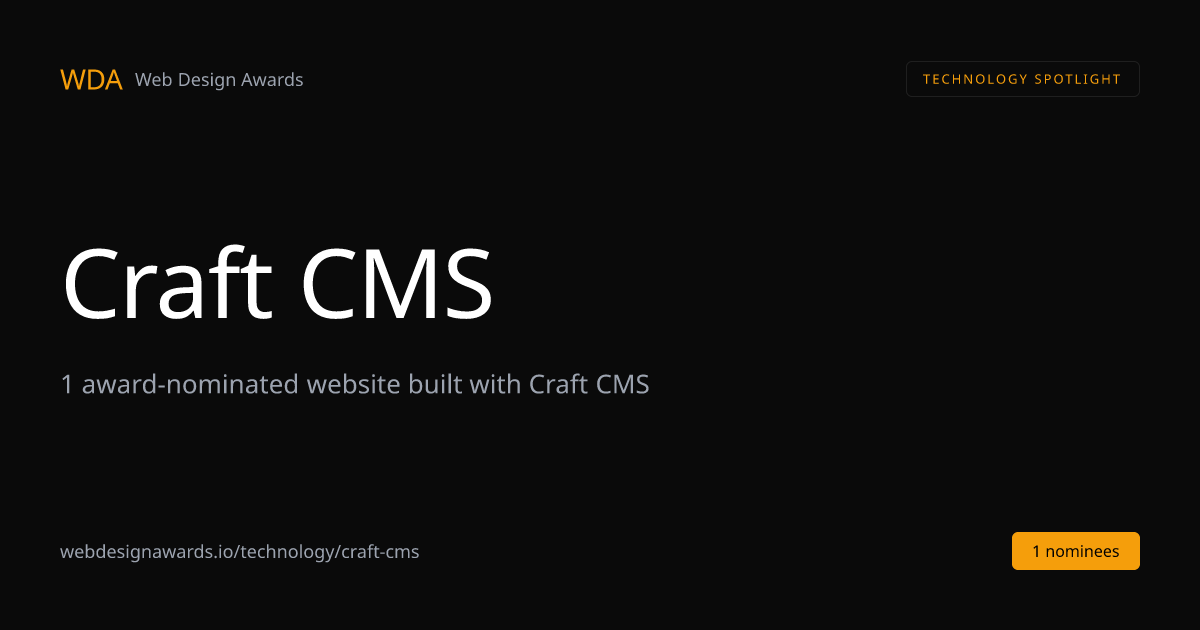 Award-Winning Craft CMS Websites (2026) | Web Design Awards