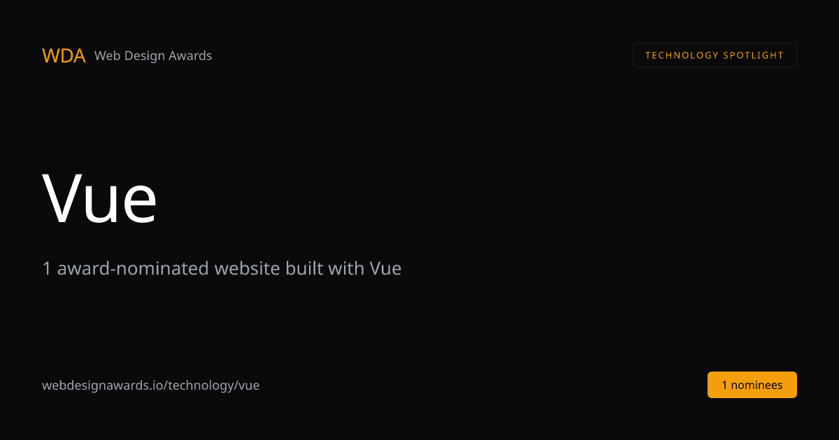 Award-Winning Vue Websites (2026) | Web Design Awards