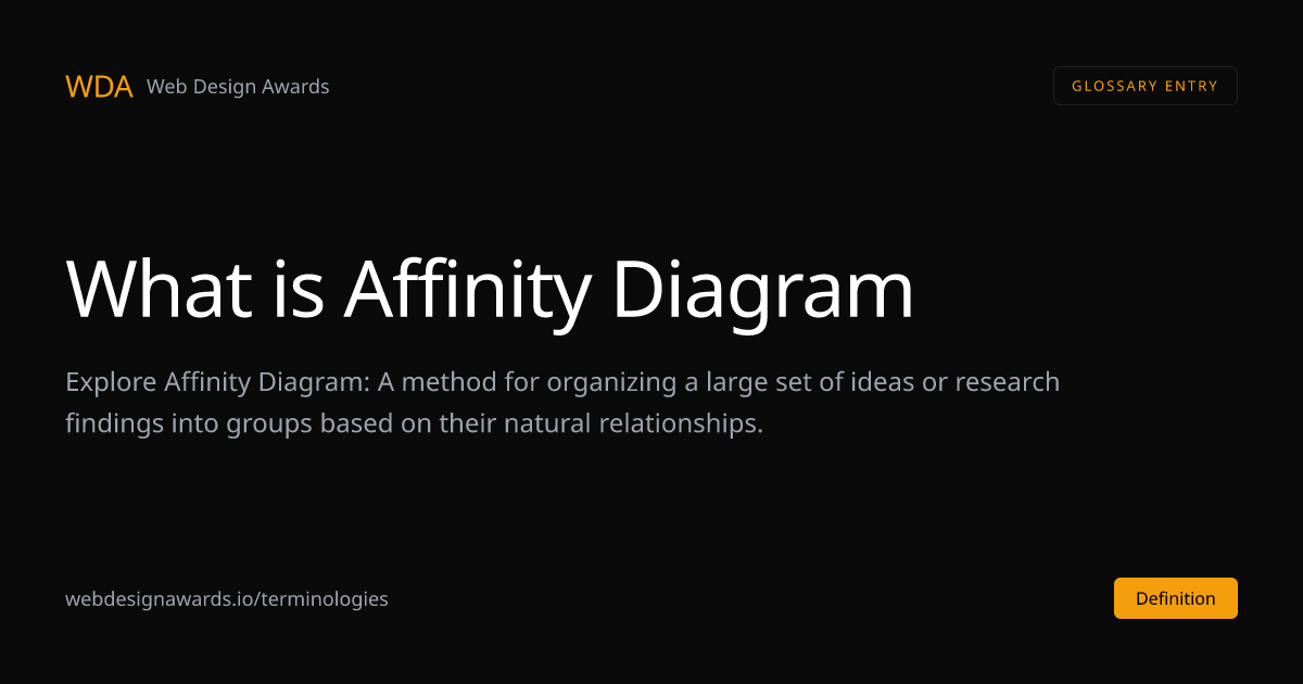 What is Affinity Diagram in Web Design | Web Design Awards | Web Design ...