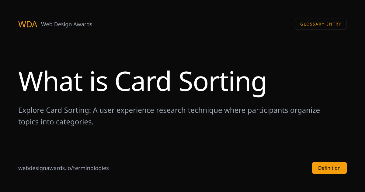 What is Card Sorting in Web Design | Web Design Awards | Web Design Awards