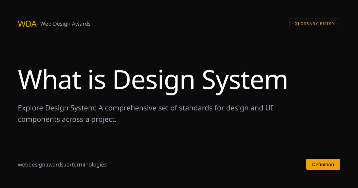 What is Design System in Web Design | Web Design Awards | Web Design Awards