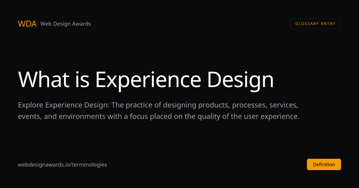 What is Experience Design in Web Design | Web Design Awards