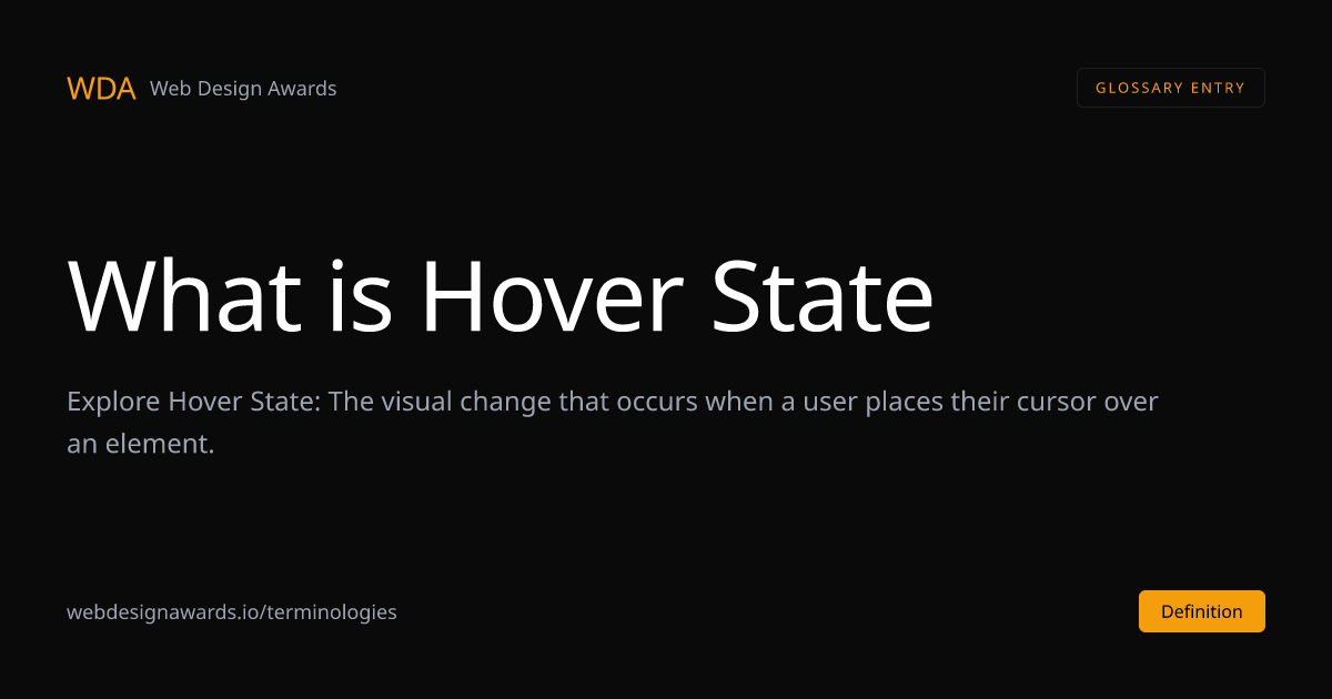 What is Hover State in Web Design | Web Design Awards | Web Design Awards