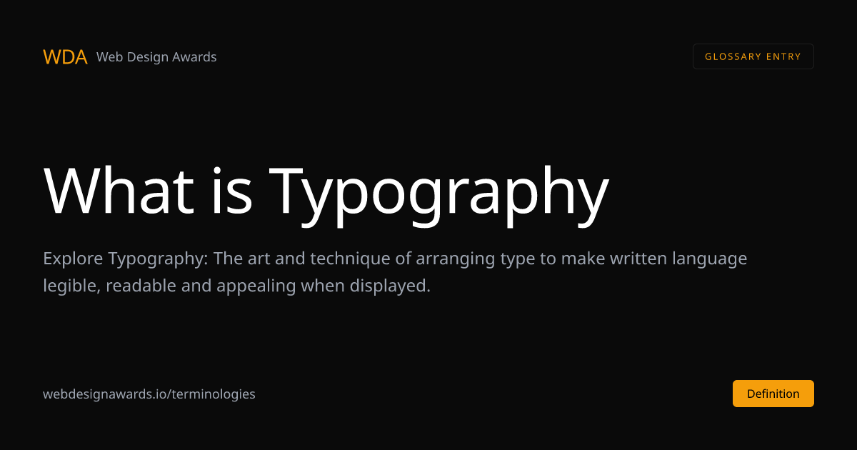 What is Typography in Web Design | Web Design Awards | Web Design Awards